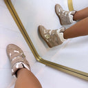 STEVE MADDEN MAVIS WEDGE 5696 - SAND SUEDE
