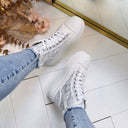 *SALE*HIGH SNEAKER LS6002 - SILVER