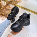 BUFFALO BINARY PINK 2.0 SNEAKER 16408 - BLACK