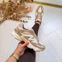STEVE MADDEN SNEAKER SPEEDER 2447 - BONE/TAUPE