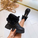 STEVE MADDEN RIPSTORM BOOT 5845 - BLACK LEATHER