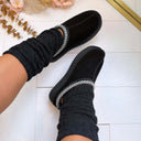 REAL LEATHER PANTOFFEL 2521 - BLACK