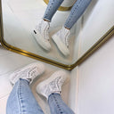 *SALE*HIGH SNEAKER LS6002 - SILVER