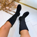 *SOLDES* BOTTINE DAIM BOUCLE 7699A - NOIR