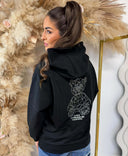 GUESS HOODED SPARK SWEATER V6GQ18K3513 - SCHWARZ