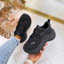 GLITZER-DETAIL-SNEAKER 8997 – SCHWARZ