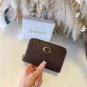 GUESS CAMDEN SLG MEDIUM ZIP PORTEMONNEE BB9308140 - ESPRESSO