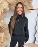 GUESS OLYMPE HIGH NECK SWEATER V4YQ05KCAY2 - BLACK