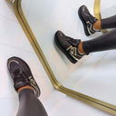 LIU JO MAXI WONDER 01 SNEAKER MONOGRAM SAFFIANO MOKA