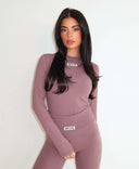 UNIQUE THE LABEL NENA LONGSLEEVE TOP MUSHROOM