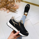 ZIP SNEAKER BO-908 - BLACK