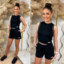 GUESS CLARA SLEEVELESS CROPT TOP V6GP17K3215