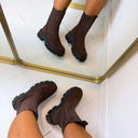 BESTSELLER BOOT DES832-1 - BROWN/SUE