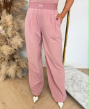 UNIQUE THE LABEL GIGI PANTS - VINTAGE PINK