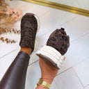 SPARKLY SNEAKER LS6008 - BROWN