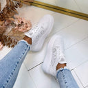 PLATEAU LACE SNEAKER PC308 - WHITE