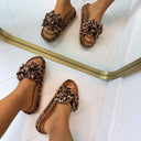 DOPPELSCHLEIFEN-PANTOLETTE 3890 - LEOPARD