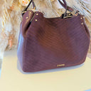 LIU JO CIRRY BOSTON BAG AF6185/T760A - RED AUBERGINE