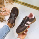 *SALE* STRIPE SNEAKER YY-185 - BROWN