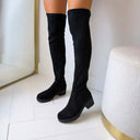**ACTIE** OVERKNEE LAARS ZY5003 - BLACK