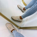 SNAKE SNEAKER LS-706 - BEIGE