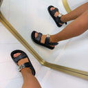 GUESS PLAIN SANDALE FLJFBLELE03 - BLACK