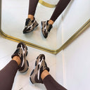 STEVE MADDEN FRONT ROW SNEAKER 5848 - CHO BRN MULTI