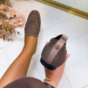 LA STRADA INSTAPPER 2111884-9020 - DK BROWN/BRONZE KNITTED