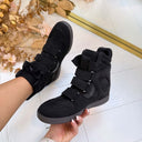 MARIE WEDGE BOOT HB-328 - BLACK