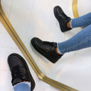 GUESS ALLOVER LOGO SNEAKER FLJMI6FAL12 - BLKBL