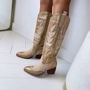 BESTSELLER BOTTES COWBOY T-277 - OR/BEIGE