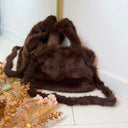 BIG FLUFFY BAG - BROWN