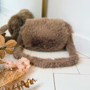 FLAP FAKE FUR BAG H3258 - KHAKI