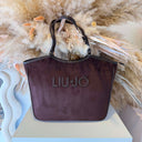 LIU JO FERIELLE SHOPPING BAG AF6117/T711A - DEEP BROWN
