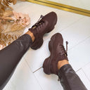 STEVE MADDEN MATCH-E SNEAKER 4643 - CHOCOLATE BRN