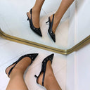 GUESS LOGO HEEL FLPYANLEA05