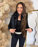 GUESS DAISY LOGO BODYWARMER W6BL53W4182 - BLACK