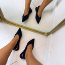 MOCASSIN À FRANGES DES8508 - NOIR