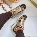 PAILLETTEN SNEAKER LT33-98 - BROWN