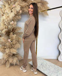 GUESS SOFIA CUFFED PANTS O5RB01KC031 - A14P TAUPE