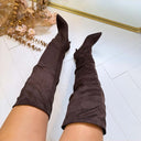 CINDY OVERKNEE LAARS T328 - BROWN