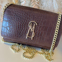 STEVE MADDEN BRAMONIE BAG 1313 - CHOC/GOLD