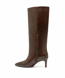 NINA LEATHER LOOK LAARS DES8582 - BROWN/PU