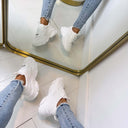 STEVE MADDEN POSSESSION-E SNEAKER 0033 - WHITE