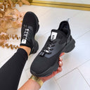 STEVE MADDEN MATCH-E SNEAKER 4643 - BLACK/BLACK**