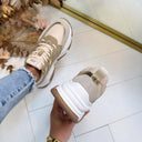 STEVE MADDEN PROGRESSIVE SNEAKER 7822 - LIGHT BRONZE