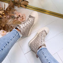 GUESS WEDGE SNEAKER FLTSUNFAL12 - TAUPE