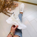 STEVE MADDEN MATCH-E SNEAKER 0020 - WHIET/WHITE