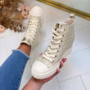 GUESS WEDGE SNEAKER FLTSUNFAL12 - GOLD