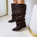 *SOLDES* BOTTINE DAIM BOUCLE 7699A - NOIR